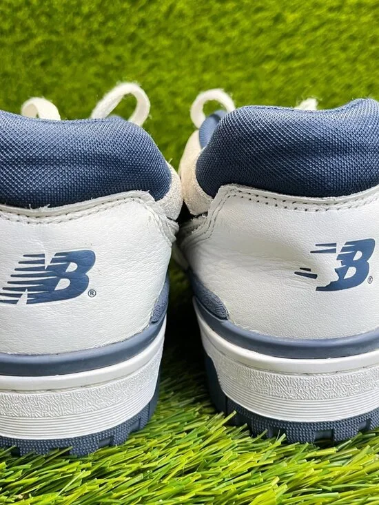 New Balance 550 Womens Size 9 White Blue Athletic Running Leather Shoes Sneakers - Picture 6 of 10